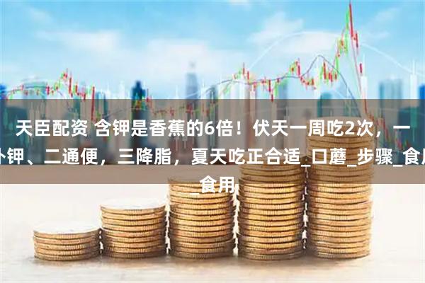 天臣配资 含钾是香蕉的6倍！伏天一周吃2次，一补钾、二通便，三降脂，夏天吃正合适_口蘑_步骤_食用